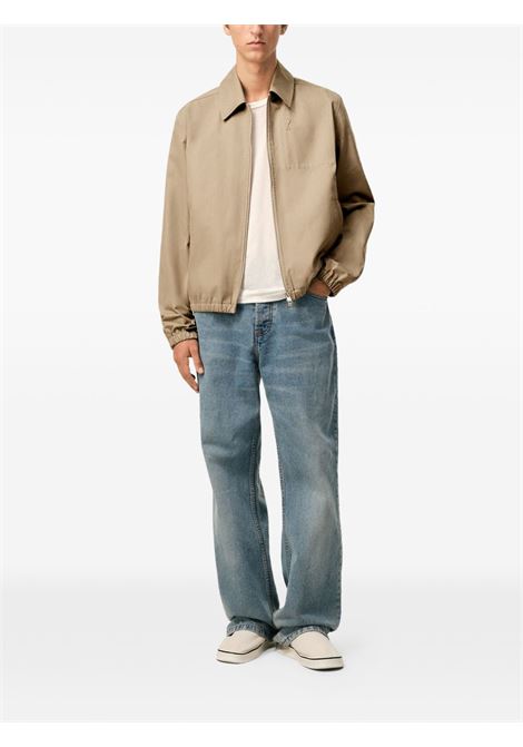 adc zipped jacket man beige AMI PARIS | HJK884.CO0132A036